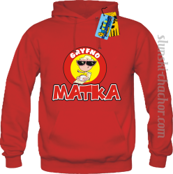 Gryfno matka bluza damska z nadrukiem - red