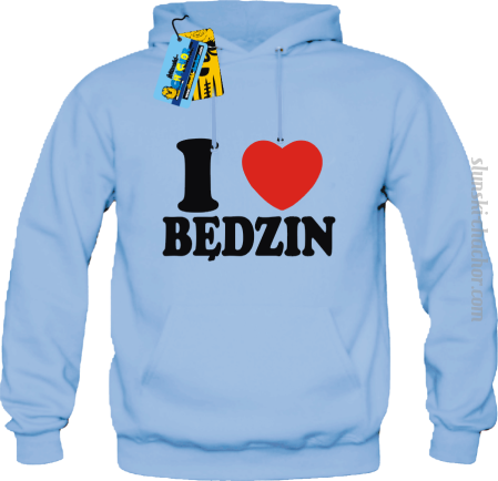I love Będzin - bluza męska z nadrukiem 