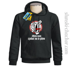Wiela mom czekoć na te piwo bluza męska z nadrukiem - black