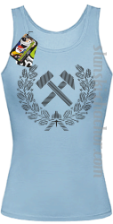 Pyrlik i żelazko znak górniczy herb górnictwa - Top damski - 2