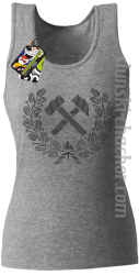 Pyrlik i żelazko znak górniczy herb górnictwa - Top damski - 3