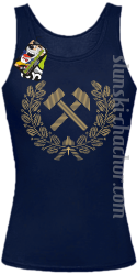 Pyrlik i żelazko znak górniczy herb górnictwa - Top damski - 4