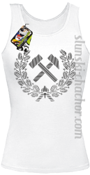 Pyrlik i żelazko znak górniczy herb górnictwa - Top damski - 6