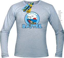 Gryfny bajtel longsleeve z nadrukiem - ash