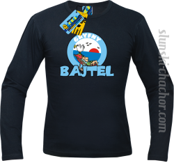 Gryfny bajtel longsleeve z nadrukiem - black
