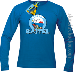 Gryfny bajtel longsleeve z nadrukiem - blue
