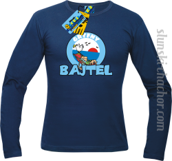 Gryfny bajtel longsleeve z nadrukiem - navy blue