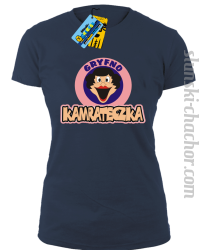Gryfno kamrateczka koszulka damska z nadrukiem - navy blue