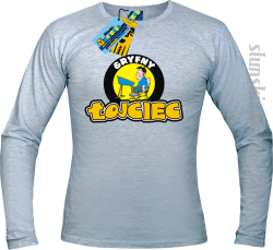 Gryfny łojciec longsleeve z nadrukiem - ash