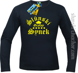 Slunski gryfny synek longsleeve z nadrukiem-black