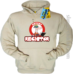 Gryfny rechtor bluza męska z nadrukiem - beige