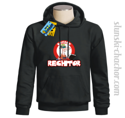 Gryfny rechtor bluza męska z nadrukiem - black