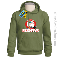 Gryfny rechtor bluza męska z nadrukiem - khaki