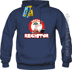 Gryfny rechtor bluza męska z nadrukiem - navy blue