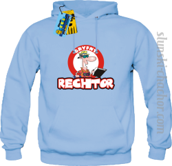 Gryfny rechtor bluza męska z nadrukiem - sky blue