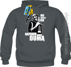 Ino górniczy stan napawo mnie dumą bluza męska z nadrukiem - grey