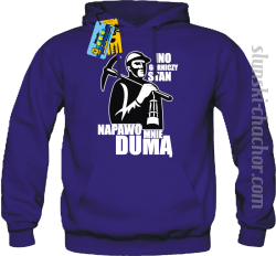 Ino górniczy stan napawo mnie dumą bluza męska z nadrukiem - purple
