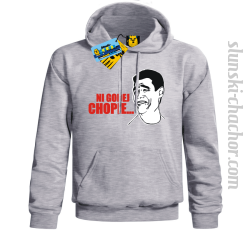 Ni godej chopie... bluza męska z nadrukiem - ash