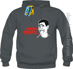 Ni godej chopie... bluza męska z nadrukiem - grey