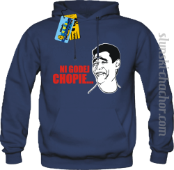 Ni godej chopie... bluza męska z nadrukiem - navy blue