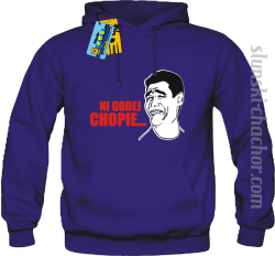 Ni godej chopie... bluza męska z nadrukiem - purple