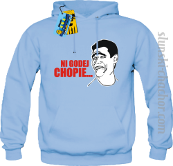 Ni godej chopie... bluza męska z nadrukiem - sky blue