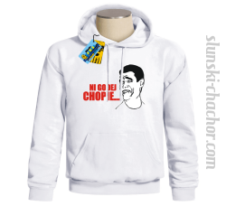 Ni godej chopie... bluza męska z nadrukiem - white