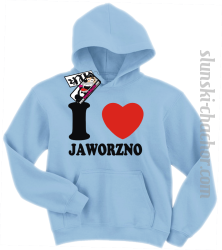 I love Jaworzno bluza dziecięca z nadrukiem - sky blue