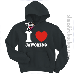 I love Jaworzno bluza dziecięca z nadrukiem - black