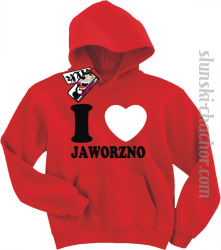 I love Jaworzno bluza dziecięca z nadrukiem - red