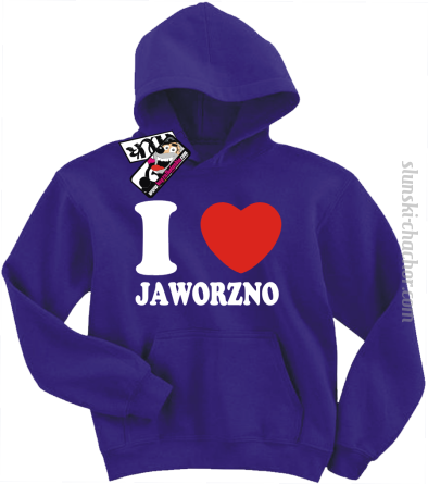 I love Jaworzno bluza dziecięca z nadrukiem - purple