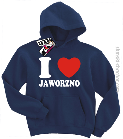 I love Jaworzno - bluza dziecięca z nadrukiem Nr SLCH00054DZB