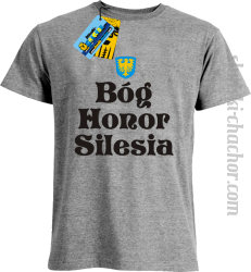 Bog Honor Silesia - koszulka męska z nadrukiem - melanżowy