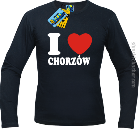 I love Chorzów - longsleeve z nadrukiem 