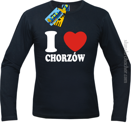 I love Chorzów - longsleeve z nadrukiem 