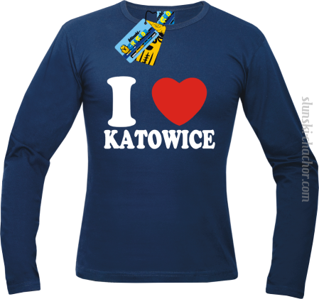 I love Katowice - longsleeve z nadrukiem Nr SLCH00053ML