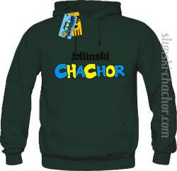 Ślunski chachor bluza męska z nadrukiem - green