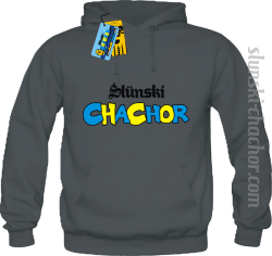 Ślunski chachor bluza męska z nadrukiem - grey