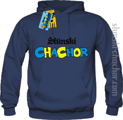 Ślunski chachor bluza męska z nadrukiem - navy blue