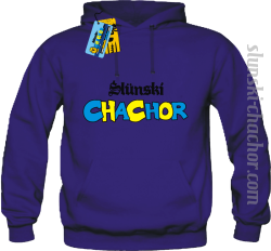 Ślunski chachor bluza męska z nadrukiem - purple