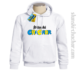 Ślunski chachor bluza męska z nadrukiem - white
