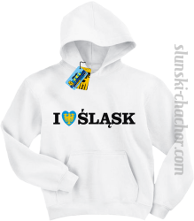 I love śląsk bluza dziecięca z nadrukiem - white