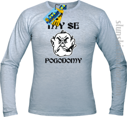 My se pogodomy longsleeve męska z nadrukiem - ash