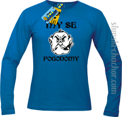 My se pogodomy longsleeve męska z nadrukiem - blue