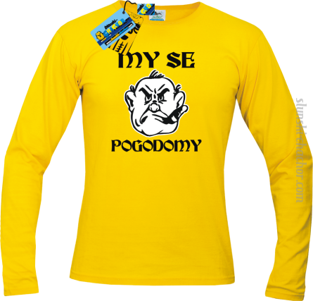 My se pogodomy longsleeve męska z nadrukiem - yellow