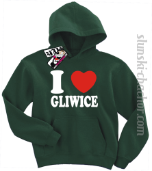 I love Gliwice bluza dziecięca z nadrukiem - navy blue