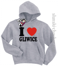 I love Gliwice bluza dziecięca z nadrukiem - ash