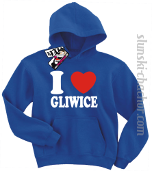 I love Gliwice bluza dziecięca z nadrukiem - blue