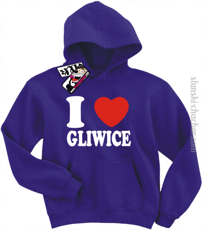 I love Gliwice - bluza dziecięca z nadrukiem 