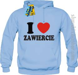 I love Zawiercie bluza męska z nadrukiem - sky blue